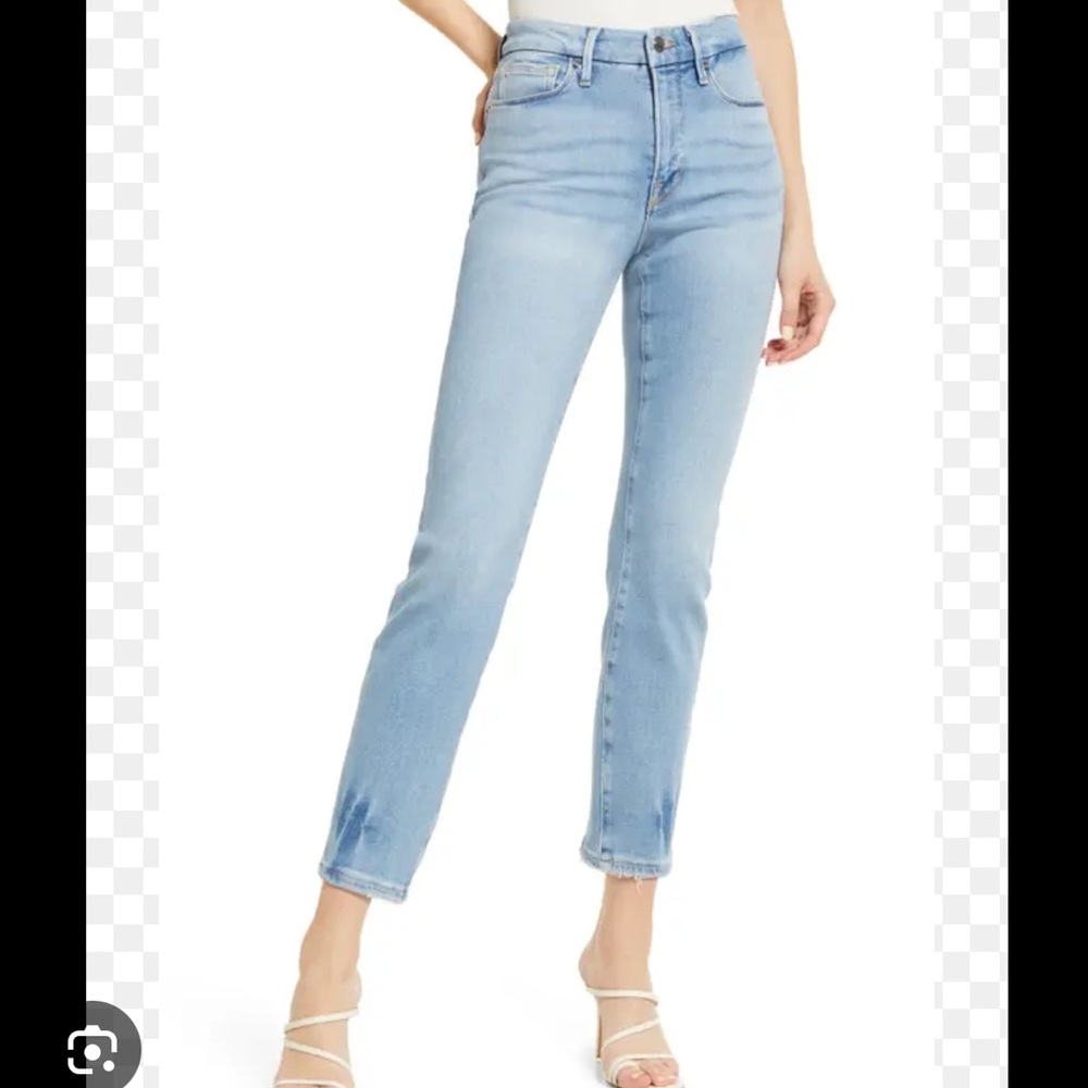 Good American Good Legs High Waist Cigarette Jeans